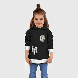 Толстовка-худи детская GTA 5 logo, цвет: 3D-белый — фото 2