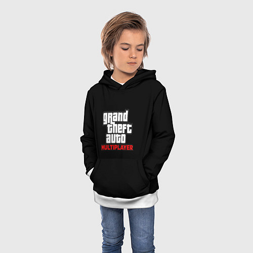 Детская толстовка GTA мультиплеер / 3D-Белый – фото 3