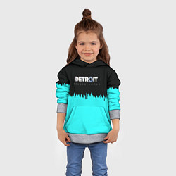 Толстовка-худи детская Detroit become human rk800, цвет: 3D-меланж — фото 2