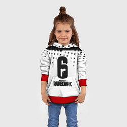 Толстовка-худи детская Rainbox six game pattern, цвет: 3D-красный — фото 2