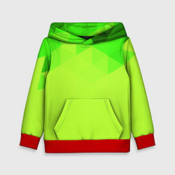 Детская толстовка Кислотная геометрия лайм