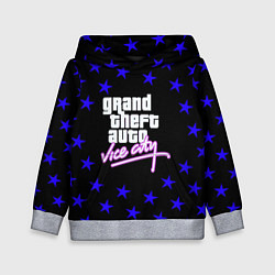 Толстовка-худи детская GTA star vice city, цвет: 3D-меланж
