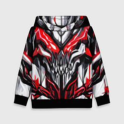 Детская толстовка Абстрактный красный череп