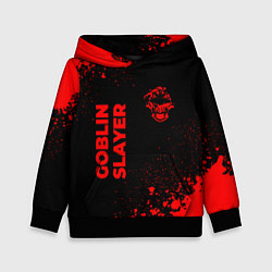 Толстовка-худи детская Goblin Slayer - red gradient вертикально, цвет: 3D-черный