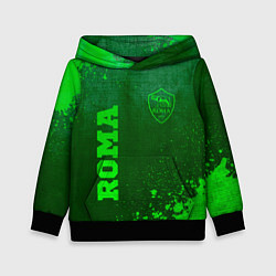 Толстовка-худи детская Roma - green gradient вертикально, цвет: 3D-черный