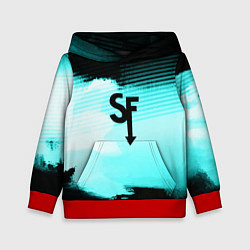 Толстовка-худи детская Sally face geometry, цвет: 3D-красный