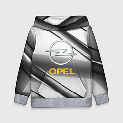 Толстовка-худи детская Opel стальная геометрия, цвет: 3D-меланж