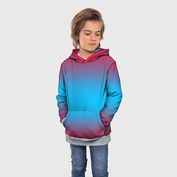Толстовка-худи детская Neon gradeinet, цвет: 3D-меланж — фото 2
