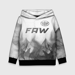 Толстовка-худи детская FAW - white gradient посередине, цвет: 3D-черный