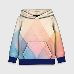 Толстовка-худи детская Abstract art - triangle, цвет: 3D-синий