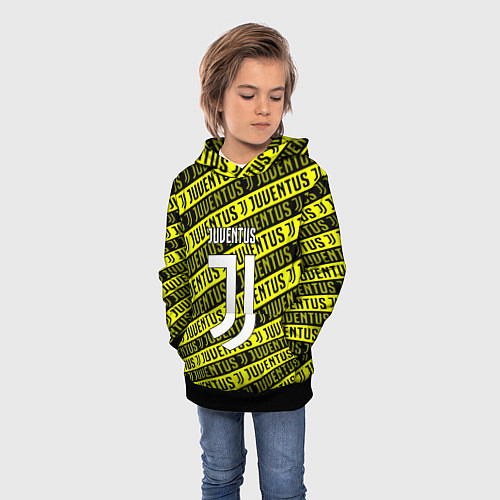 Детская толстовка Juventus pattern fc / 3D-Черный – фото 3