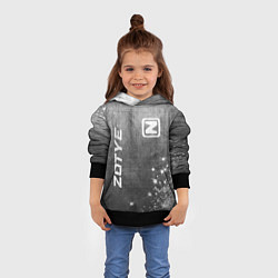 Толстовка-худи детская Zotye - grey gradient вертикально, цвет: 3D-черный — фото 2