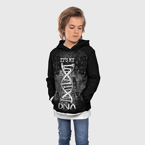 Детская толстовка Its my DNA / 3D-Белый – фото 3