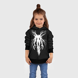 Толстовка-худи детская Dark gothic angel, цвет: 3D-черный — фото 2