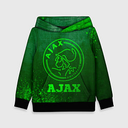 Толстовка-худи детская Ajax - green gradient, цвет: 3D-черный