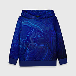Детская толстовка Синяя топография