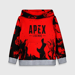 Толстовка-худи детская Apex legends fire steel, цвет: 3D-меланж