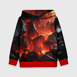 Детская толстовка Текстура черных камней