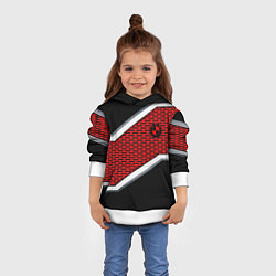 Толстовка-худи детская BMW geometry avto, цвет: 3D-белый — фото 2