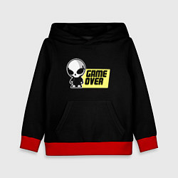 Толстовка-худи детская Game over alien, цвет: 3D-красный