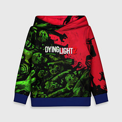 Толстовка-худи детская Dying Light 2 zombie, цвет: 3D-синий