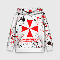 Толстовка-худи детская Resident evil - краска, цвет: 3D-белый