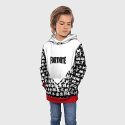 Толстовка-худи детская Fortnite japan game, цвет: 3D-красный — фото 2