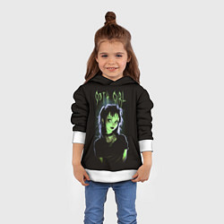 Толстовка-худи детская Goth girl - Beetlejuice, цвет: 3D-белый — фото 2