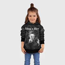 Толстовка-худи детская Король и Шут Горшенев, цвет: 3D-черный — фото 2