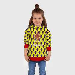Толстовка-худи детская Samurai человечки, цвет: 3D-красный — фото 2