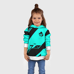 Толстовка-худи детская Deathstranding geometry, цвет: 3D-белый — фото 2
