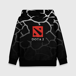 Толстовка-худи детская DOTA2 земля, цвет: 3D-черный