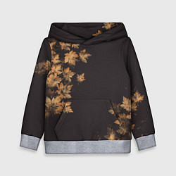 Детская толстовка Осенние листья эффект