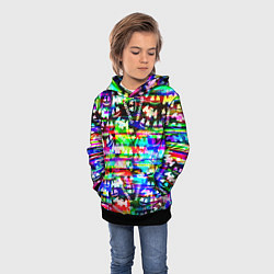 Толстовка-худи детская Marshmello music краски, цвет: 3D-черный — фото 2