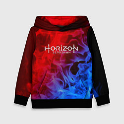 Толстовка-худи детская Horizon zero dawn fire gradient, цвет: 3D-черный