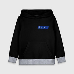 Толстовка-худи детская FIAT logo auto, цвет: 3D-меланж