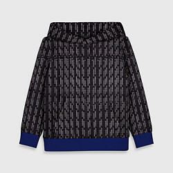 Детская толстовка Белые точки на чёрном фоне