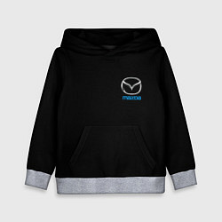 Толстовка-худи детская Mazda logo auto, цвет: 3D-меланж