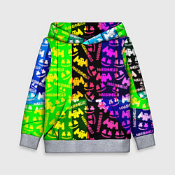 Детская толстовка Marshmello pattern neon steel