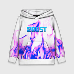 Толстовка-худи детская RUST game neon steel, цвет: 3D-белый