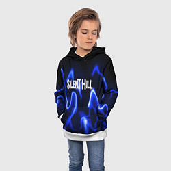 Толстовка-худи детская Silenthill тень призрака, цвет: 3D-белый — фото 2