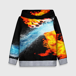 Детская толстовка Огонь и вода столкновение