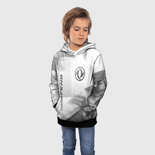 Детская толстовка Dongfeng - white gradient вертикально / 3D-Черный – фото 3