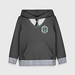 Толстовка-худи детская Форма Слизерина, цвет: 3D-меланж