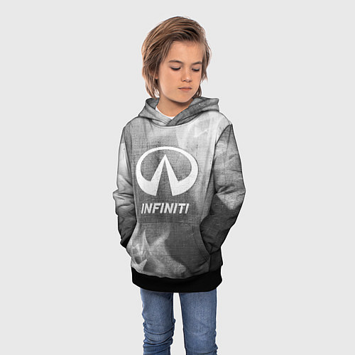 Детская толстовка Infiniti - grey gradient / 3D-Черный – фото 3