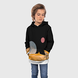 Толстовка-худи детская Arrakis sandworm Dune, цвет: 3D-белый — фото 2