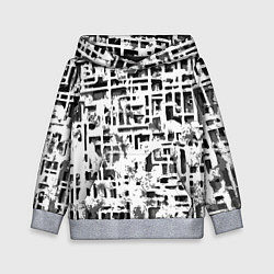 Детская толстовка Бело-чёрная абстракция