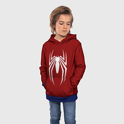 Толстовка-худи детская SpiderMan - logo, цвет: 3D-синий — фото 2