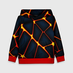 Детская толстовка Каменный разлом с лавой