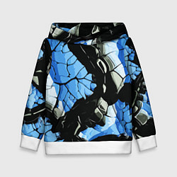 Детская толстовка Чёрные линии на чёрно-синем фоне